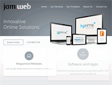 Tablet Screenshot of jamweb.com.au